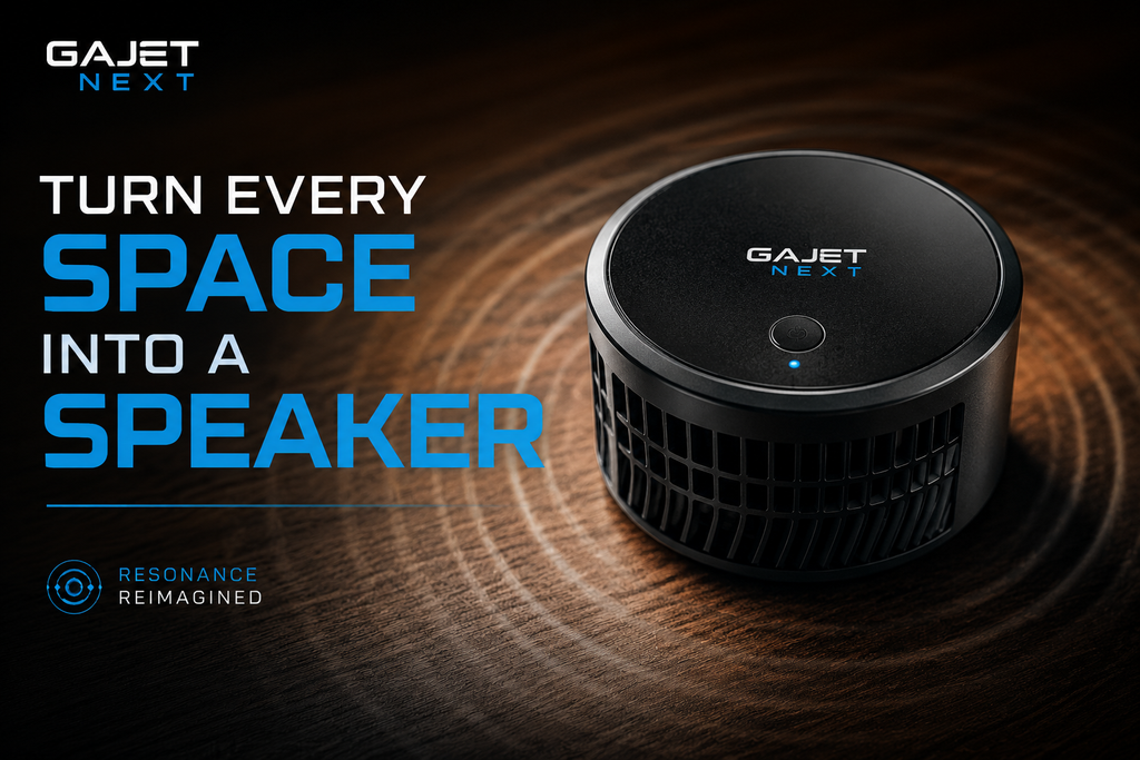 GajetNEXT black wireless resonance speaker Pakistan